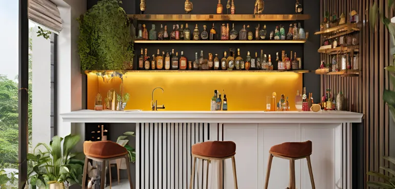 Elegant Home Bar Designs in Hyderabad