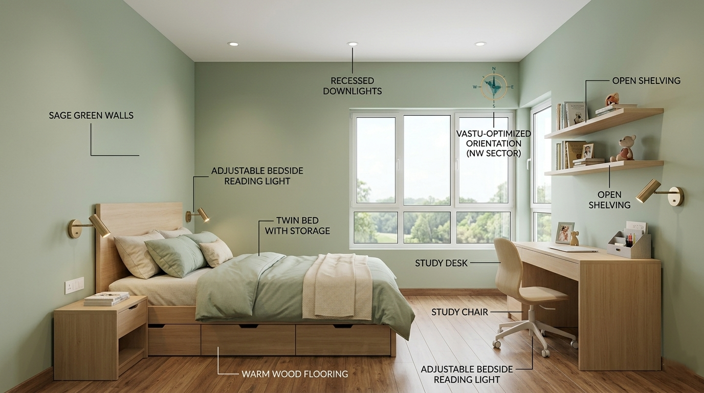 Casagrand Evon Kids Bedroom Interior Design