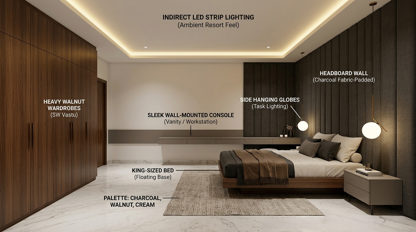 Honor Signitis Master Bedroom Interior Design