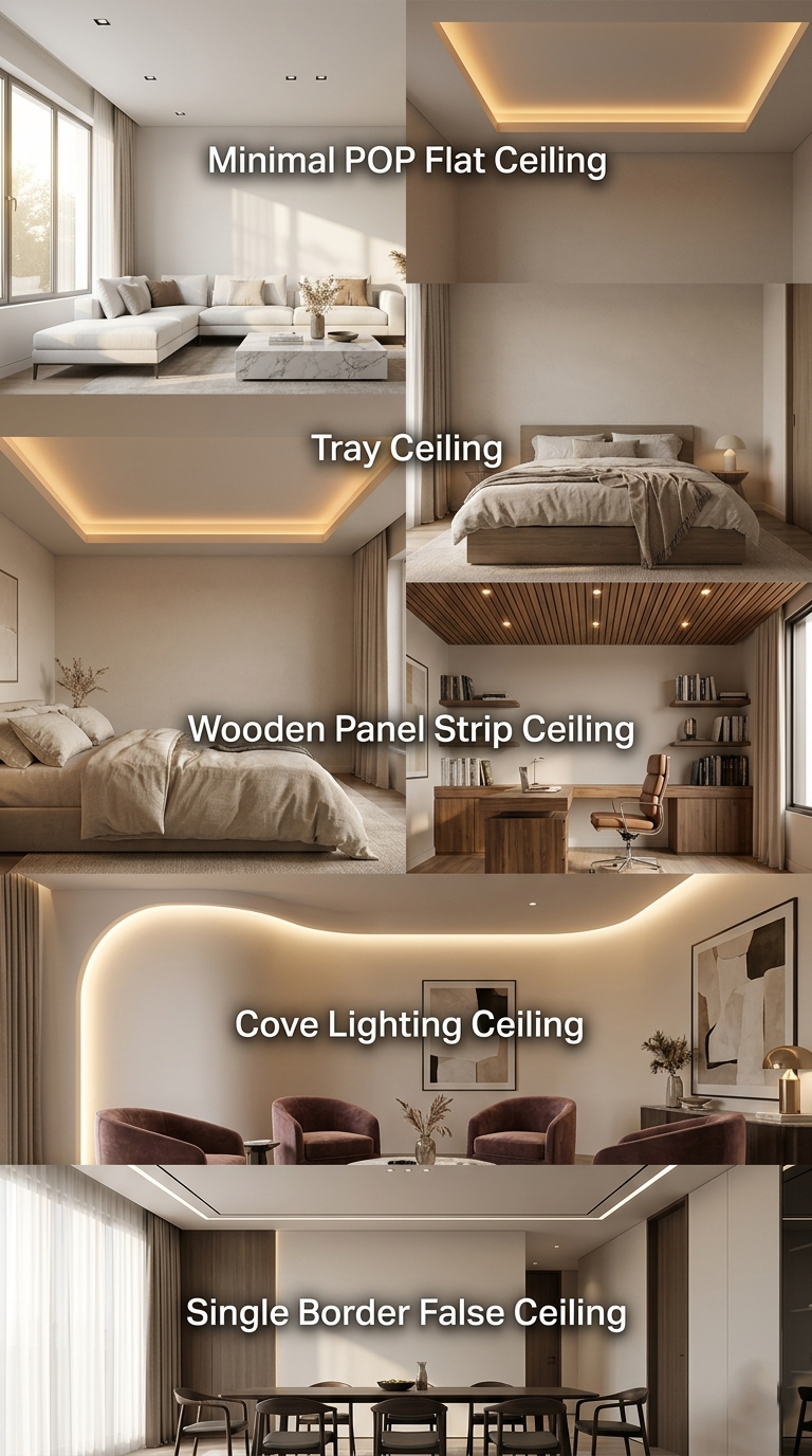 5 Simple False Ceiling Designs For Bedroom