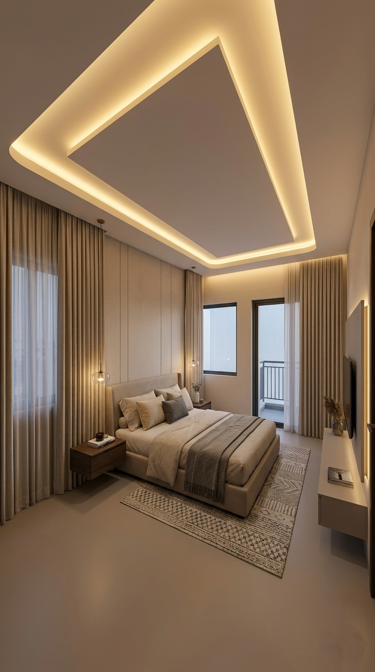 Cove Lighting Master Bedroom