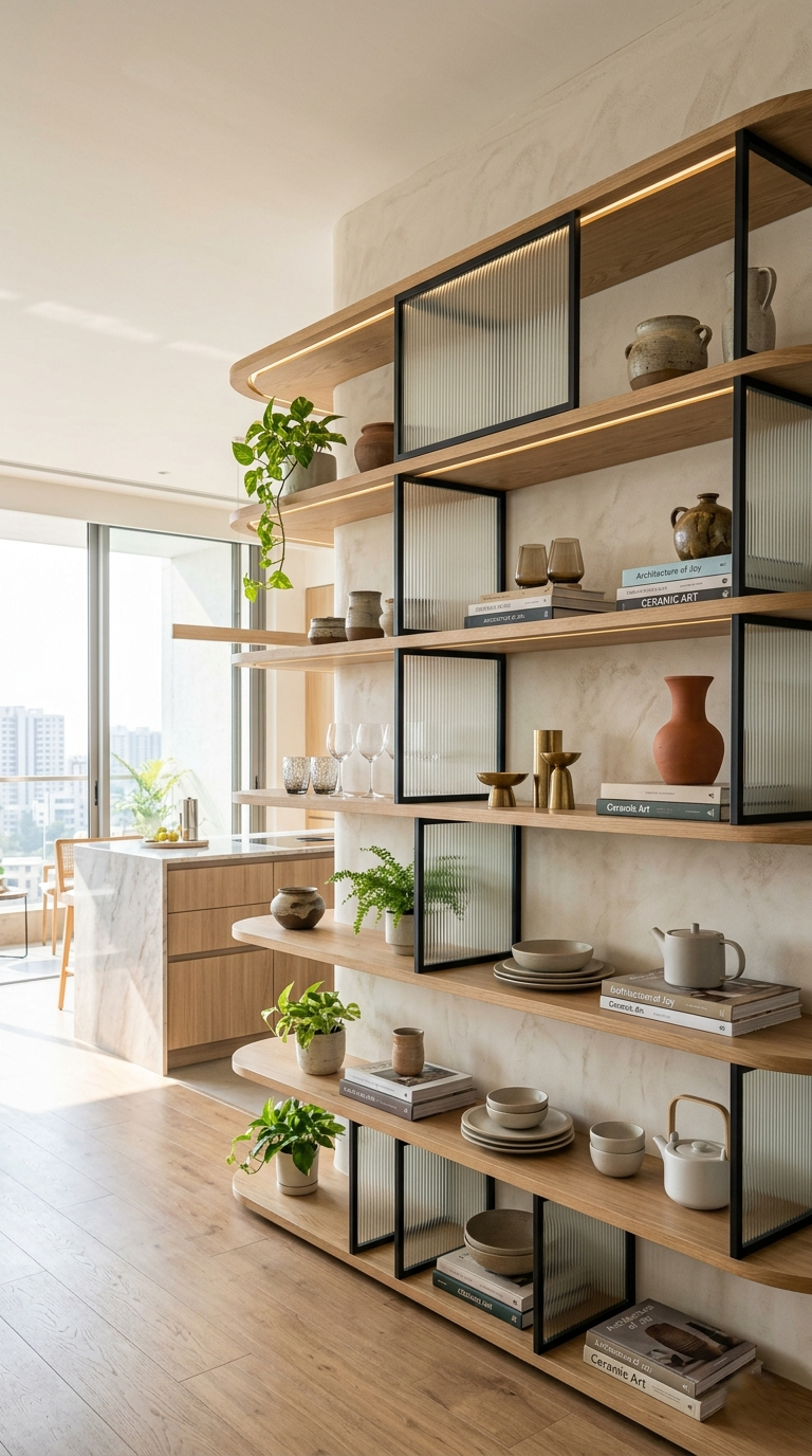Open Shelf Crockery Unit