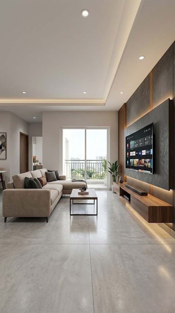 Smart Entertainment Living Room Design