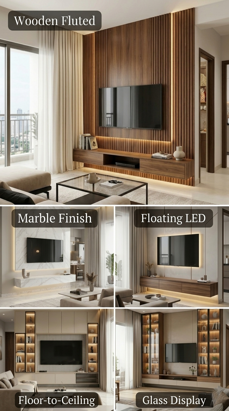 TV Unit Designs For Aparna Zenon