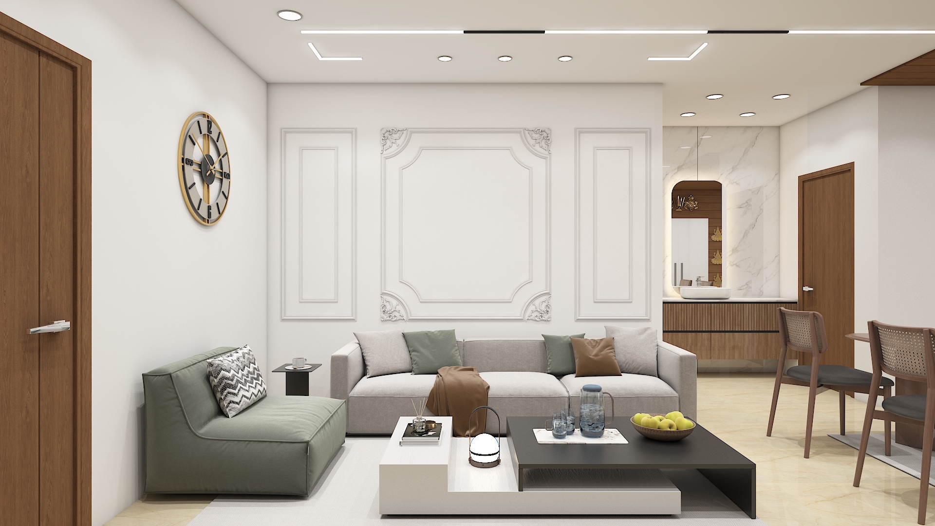 Aparna Kanopy Yellow Bells Home Interior Kompally Hyderabad