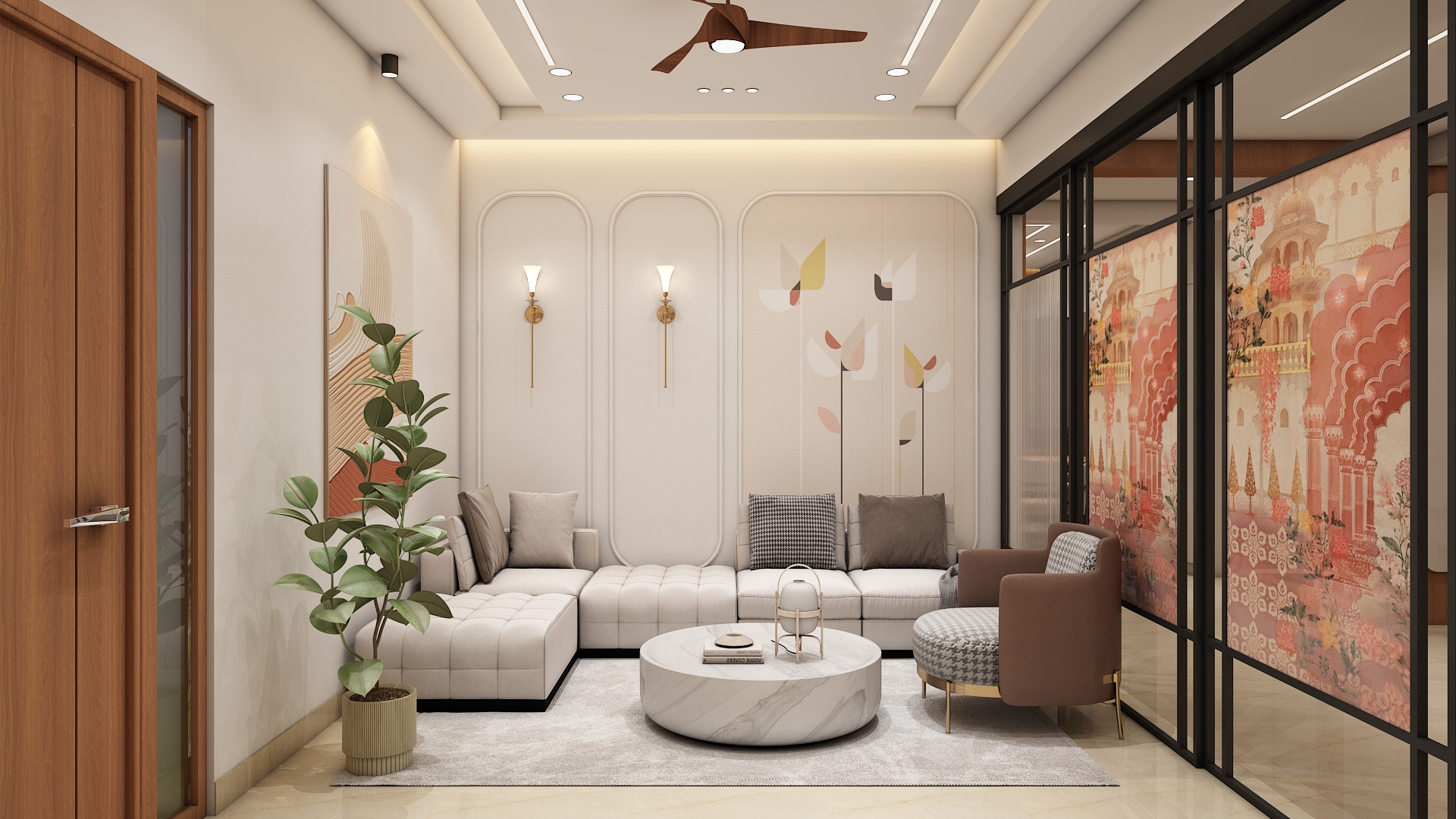 Cybercity Oriana 3 BHK Interior Design Hi Tech City Hyderabad