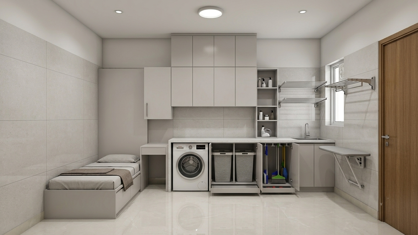 Indis One City Utility Room Interior Design
