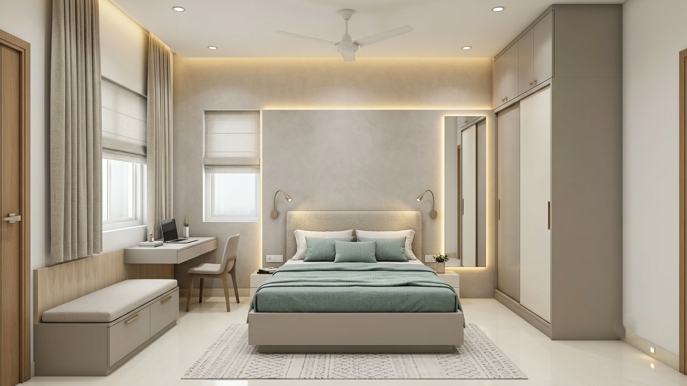 Indis One City Guest Bedroom Interior Design