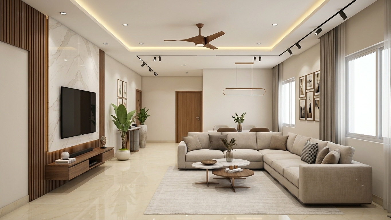 Indis One City Living Room Interior Design