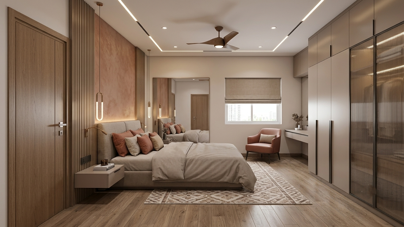 Indis One City Master Bedroom Interior Design