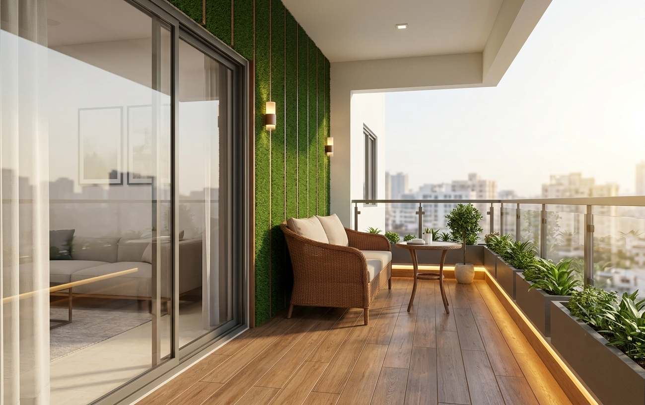 Ramky One Symphony Balcony Interior Design
