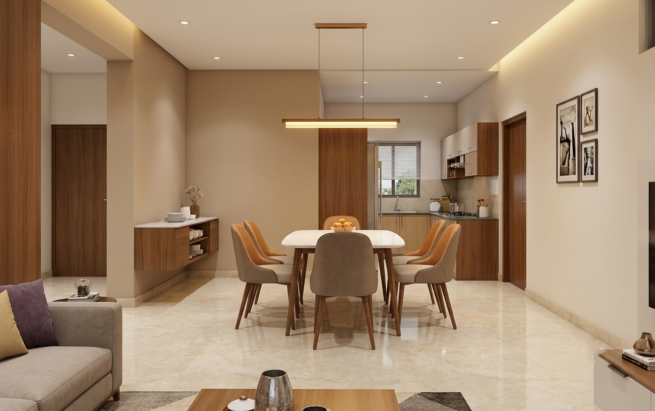 Praneeth Pranav Grove Park Dining Room Interior Design