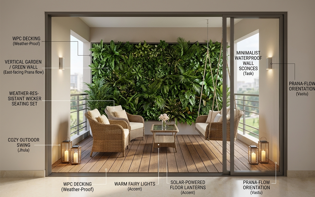 Outdoor Living (Balcony) Interior Design