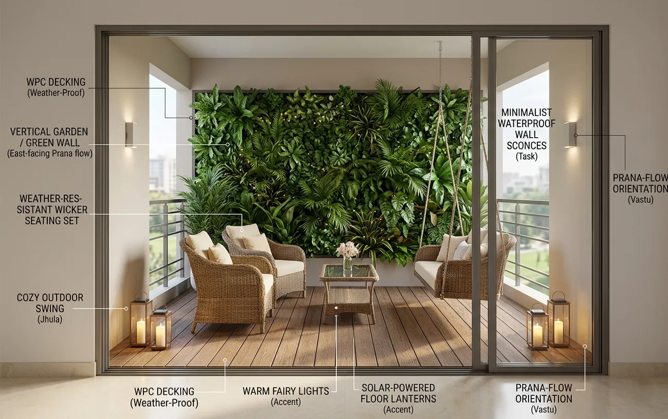 Outdoor Living (Balcony) Interior Design