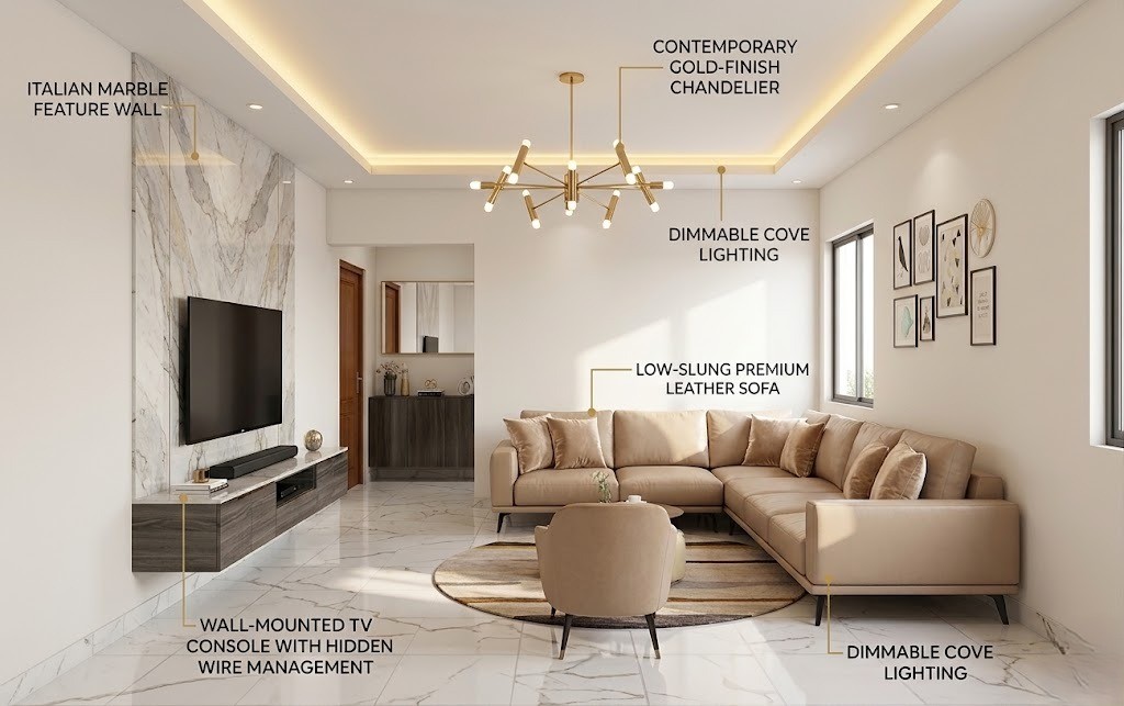 Living & Drawing Room Interior Design