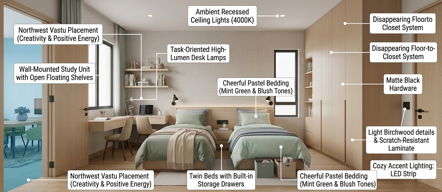 Kids Bedroom Interior Design