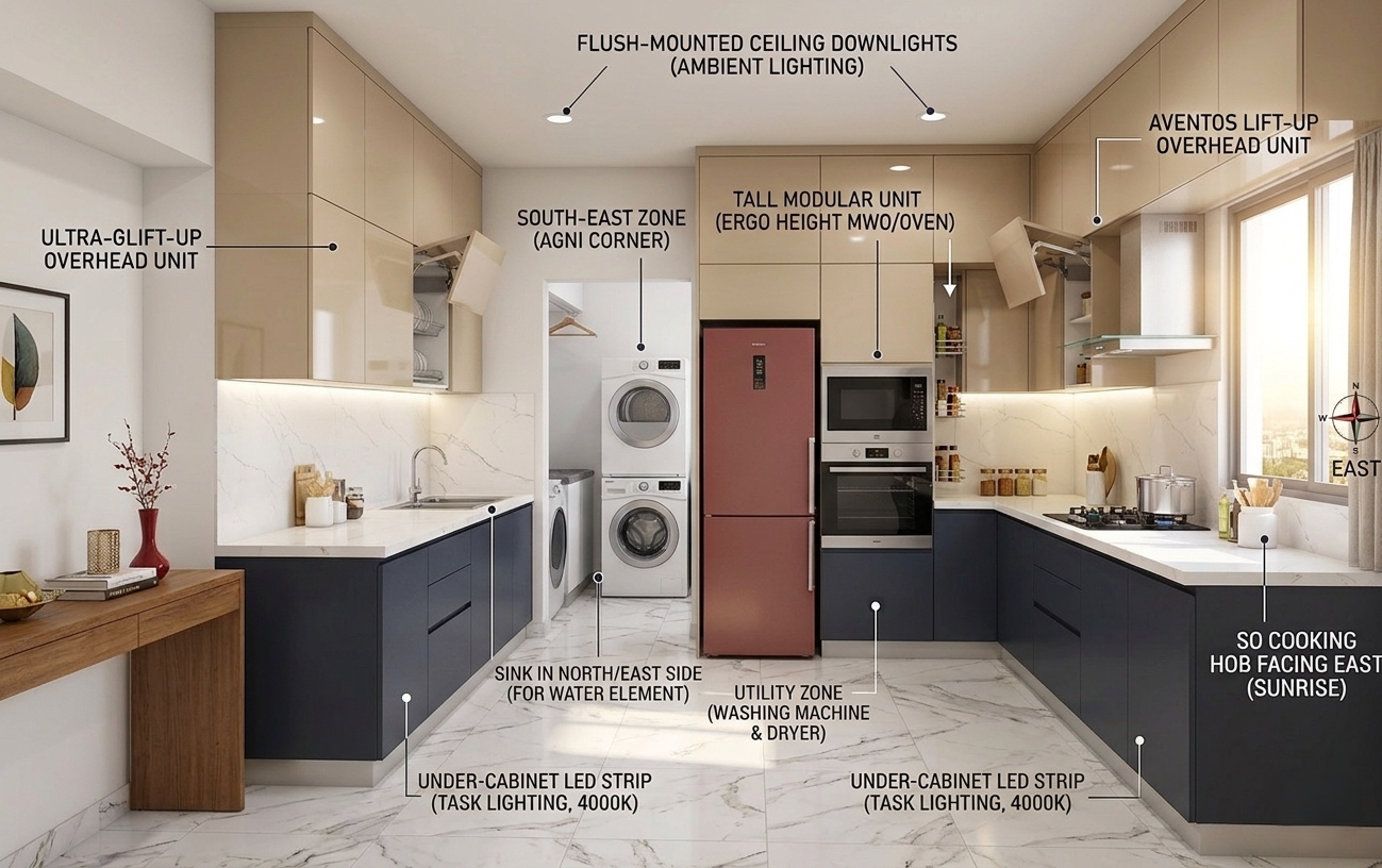 Kitchen & Utility Interior Design