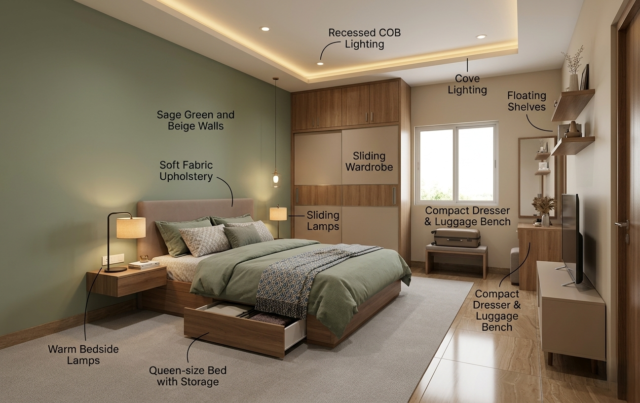 Rajapushpa Imperia  - Guest bedroom