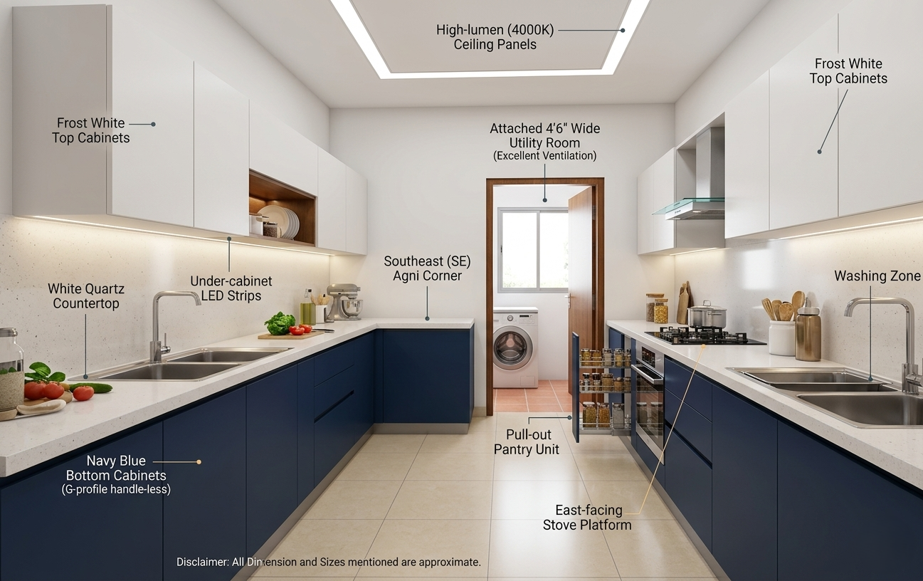 Rajapushpa Imperia  - Kitchen room