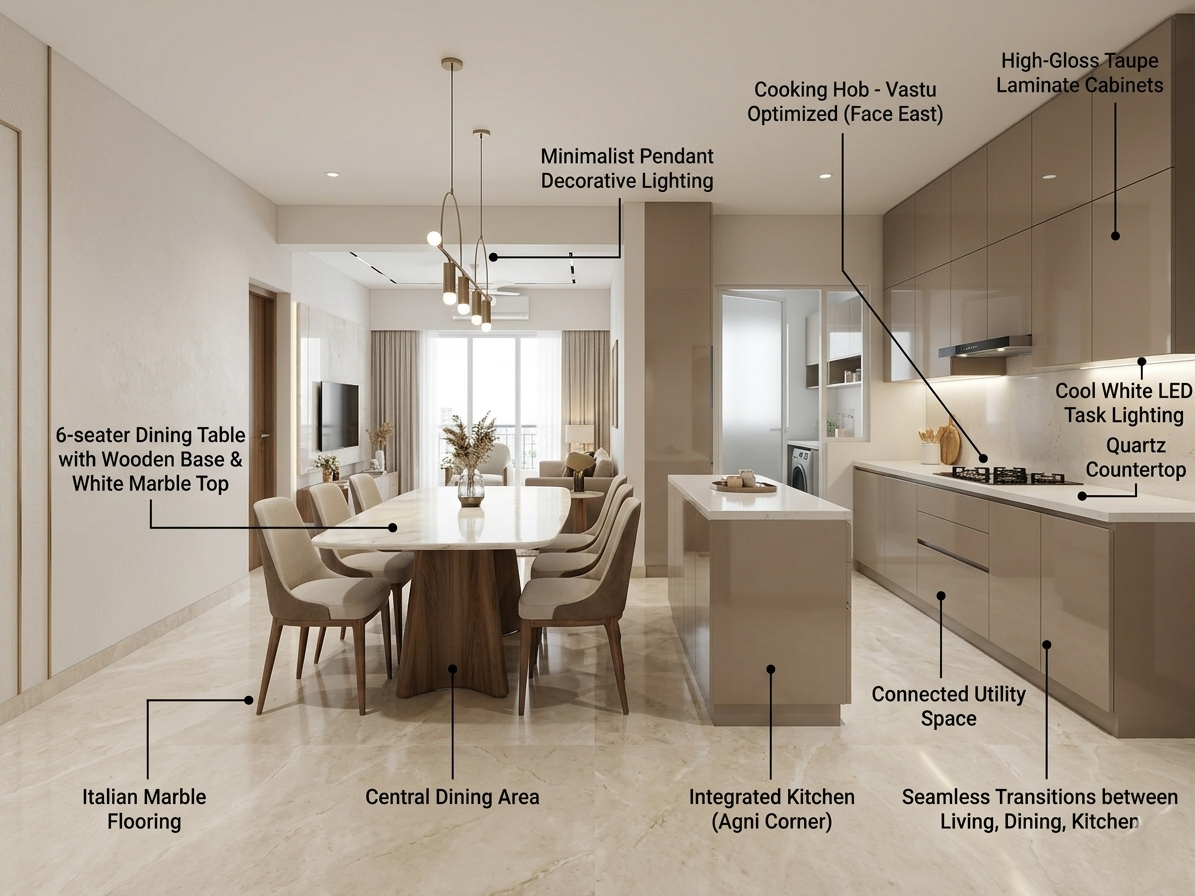 The Prestige City Kitchen & Dining Interior