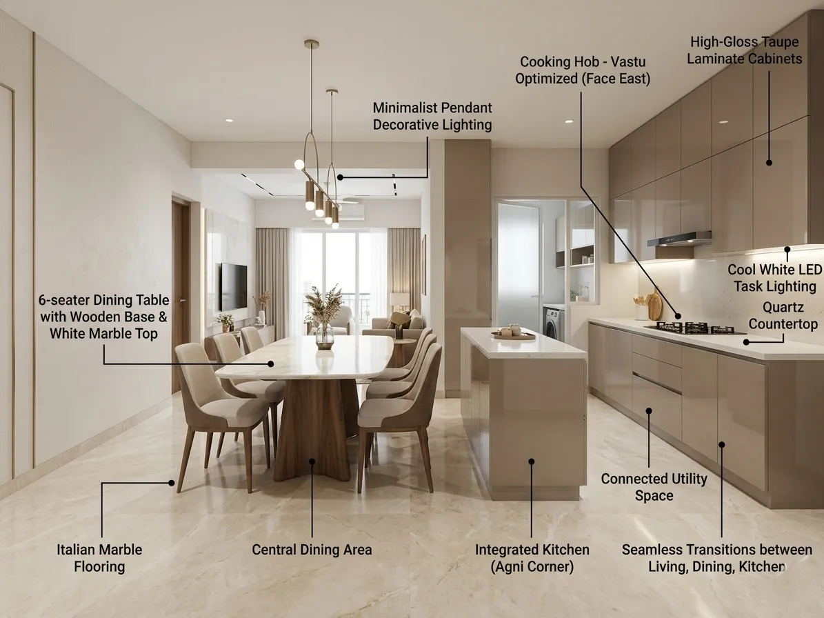 The Prestige City Kitchen & Dining Interior