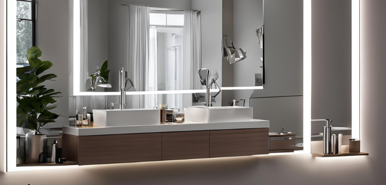 3. Backlit LED Vanity Mirror