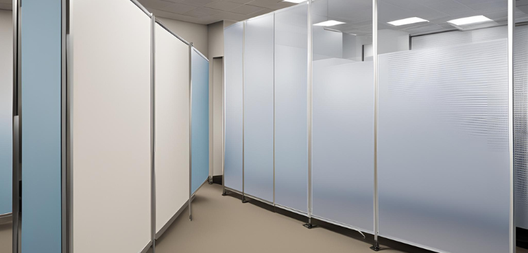 3. PVC or Acrylic Partition