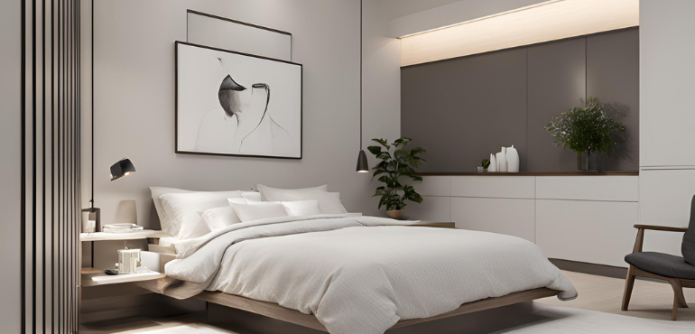 1. Contemporary Minimalistic Master Bedroom